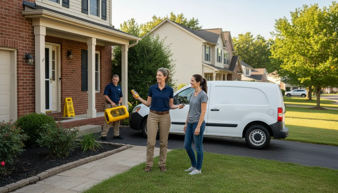 Residential water damage restoration in Kelford, NC